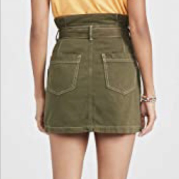 Free People Splendor in the Grass Mini Skirt with Belt & Pockets Size 6 - Picture 2 of 11